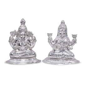 Silver Laxmi Ganesh Idols-RILG007