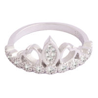 Queenly Silver Ring-FRL168, 12
