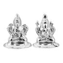 Silver Laxmi Ganesh Idols-RILG004