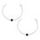 Black Beads Silver Nazariya Bracelet For Kids- BRNZ018