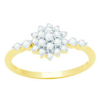 Glamorous Diamond Ring - BAPS234R, si - ijk, 12, 18 kt