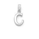 Alphabet 'C' Silver Pendant-PD125
