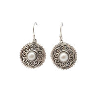 Antique Chakra Silver Earrings- ER067