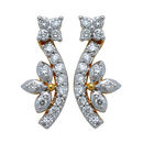 Bloom Diamond Earrings- GUTS0214ER, si - ijk, 18 kt