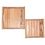 Aakriti Arts Wooden Sheesham Wood Trays - 02, wooden brown, 10x10&8x8