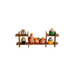 Wooden Sheesham Wall Decor Frame 5S with out Pots, wooden, 16.5x6x2