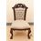 Aakriti Arts Sofa Chair Single Teak Wood with Dhokra Brass Work, beige, 25 x21 x40.5  inch sitting space 24 inch