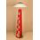Handicraft Wooden Corner Lamp 42 inch With Shade by Aakriti Arts, red, 42  