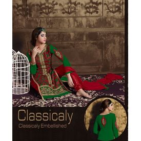 Akiraa Collection Vol 5 Designer Salwar Suit Unstitched Green, green, georgette