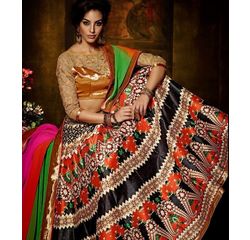 Klaur Collection Designer Lehengas Multicolor, multicolor, bangalore silk