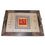 Aakriti Arts Tray Dhokra Warli with Glass in Silk, wooden frame, 16x12