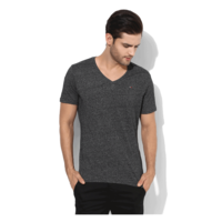 Tommy Hilfiger Graphic V Neck T-Shirt, m,  dark grey