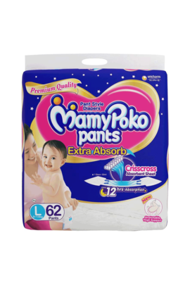 MamyPoko Pants Extra Absorb Diaper, large, 9 kg - 14 kg