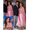 Kmozi Madhuri Latest Designer Lehenga Choli, white and pink