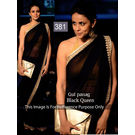 Kmozi Queen New Designer Saree, black