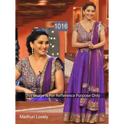 Kmozi Madhuri Lovely Anarkali Dress, purple