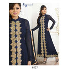 Kmozi Long Plazzo Style Embroidery Work Salwar Kameez, blue