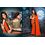Kmozi Designer Saree Buy Online, orange
