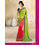 Kmozi Latest Fashion Saree Online, green and red