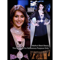 Kmozi Madhuri Dixit In Designer Anarkali Suit Walk At Iijw 2012, black