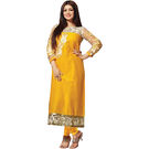 Kmozi New Straightcut Salwar Suits, yellow