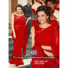 Kmozi Kajal Agrawal Fancy Style Saree, red