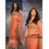 Kmozi Dipika Star Queen Designer Saree, orange
