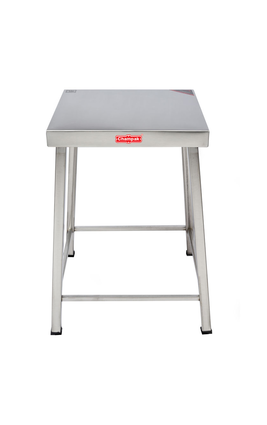 Champak Stool Stainless Steel Table 18 Inch