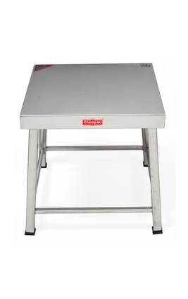 Champak Stool Stainless Steel Table 12 Inch