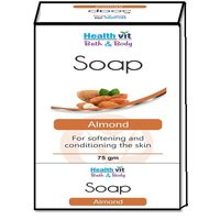 Healthvit Bath & Body Almond Soap 75g