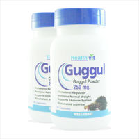 Healthvit Guggul Powder Cholesterol & Weight Loss 250mg 60 Capsules pack of 2