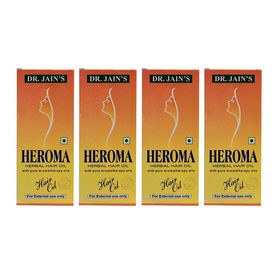 Dr. Jain s Heroma Herbal Hair Oil 100 ML (Set of 4)