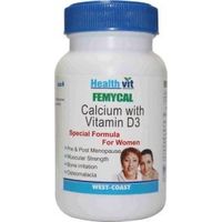 HealthVit FEMYCAL Calcium and Vitamin D3 60 Tablets(Pack of 2)