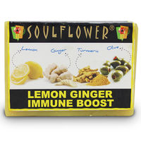 Soulflower Lemon Ginger Immune 100% Vegan soap - 150 gms