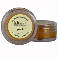 Khadi Natural Peach Lip Balm - With Beeswax & Shea Butter