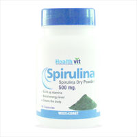 Healthvit 100% Pure Spirulina 500mg 60 Capsules