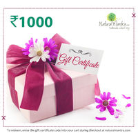 Natural Mantra Gift Certificate - Rs 1000