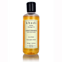 Khadi Orange Lemongrass Massage Oil - Without Mineral Oil