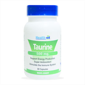 HealthVit Taurine 500mg 60 Capsules