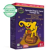 Early Foods Organic Sprouted Ragi & Carrot Porridge Mix 200g