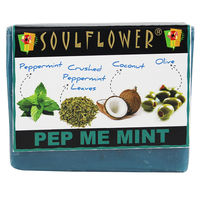 Soulflower Pep Me Mint 100% Vegan Soap -150 gms