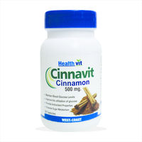 HealthVit Cinnavit Cinnamon 500mg 60 capsules, single pack