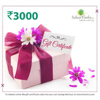 Natural Mantra Gift Certificate - Rs 3000