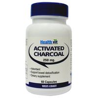 Healthvit Charcoal Activated 250mg 60 Capsules