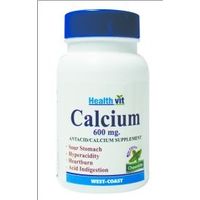 HealthVit Calcium 600mg 30 Tablets (Pack of 2)