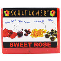 Soulflower Rose 100% Vegan Soap - 150 gms