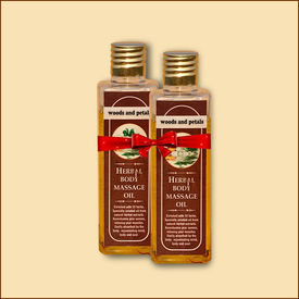 Woods and Petals Herbal Body Massage Oil 100mL Set Of 2