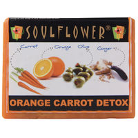 Soulflower Orange Carrot Detox Soap - 150 gms