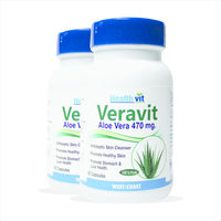 HealthVit Veravit Aloe Vera 470 mg 60 Capsules, pack of 2