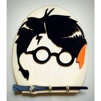 Upcycled Vinyl Record Harry Potter Themed Keyholder